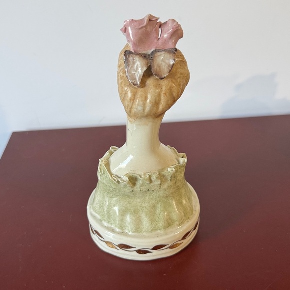 Cordey 1940s Porcelain Figurine Elegant Ceramic Bust with Pink Accents - Picture 2 of 11